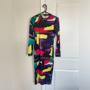 SHEIN tall multicolor bodycon dress US size S